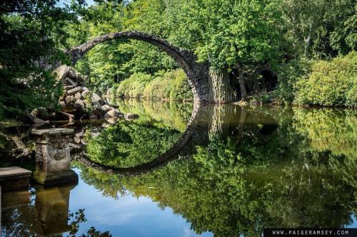 The “Devils Bridge” in Azalea and Rhododendron Park Kromlau was incredible. It is too ba