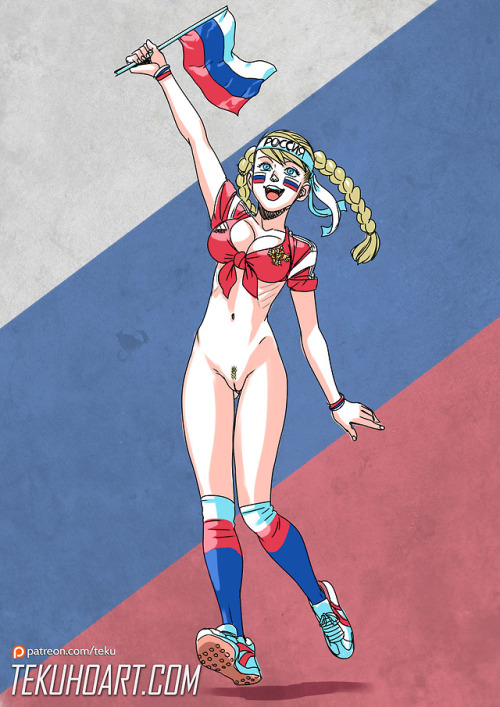 tekuofficial: More World Cup inspired pinups. patreon.com/teku