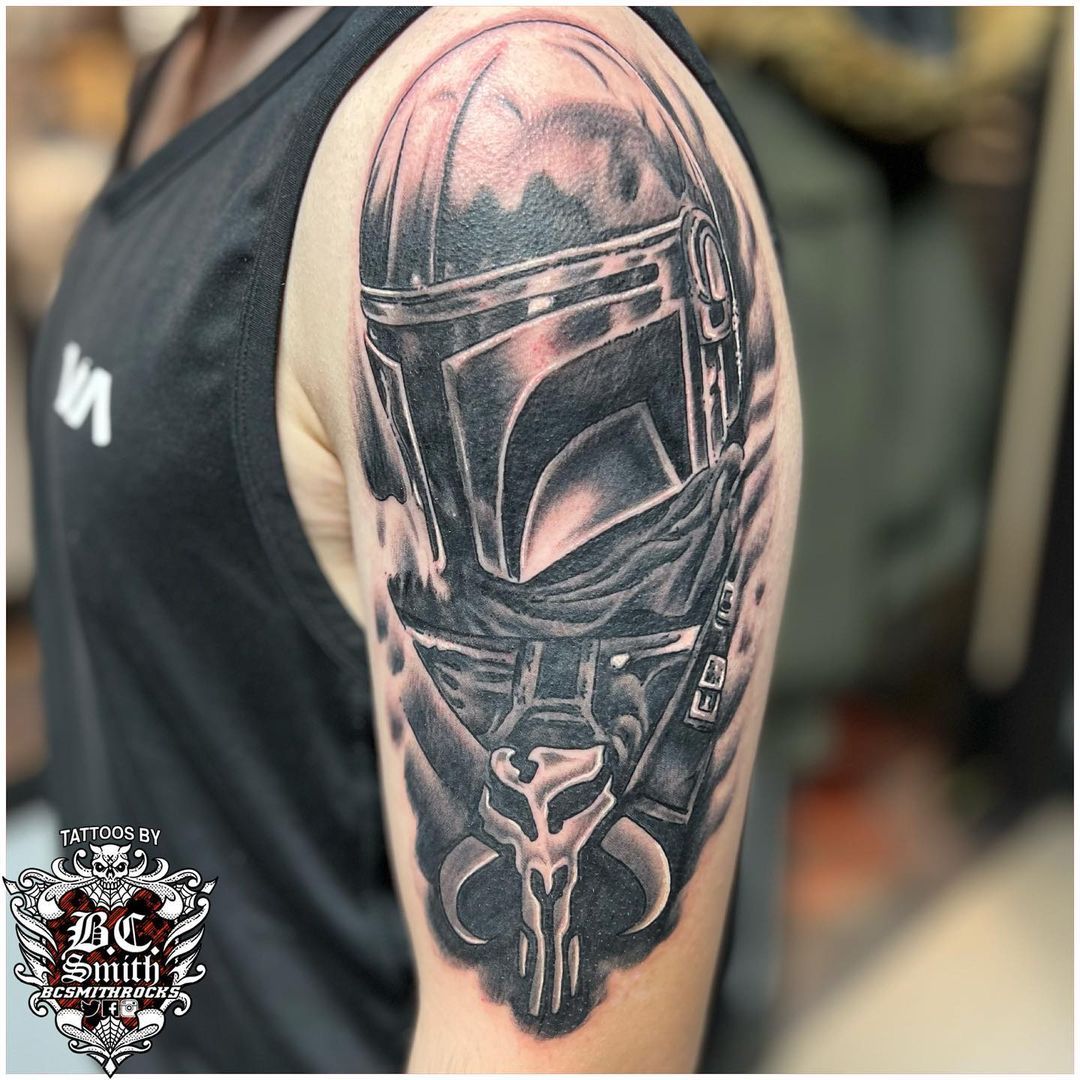 UPDATED 40 Baby Yoda Tattoos  Mandalorian tattoo Star wars tattoo  sleeve Star wars tattoo