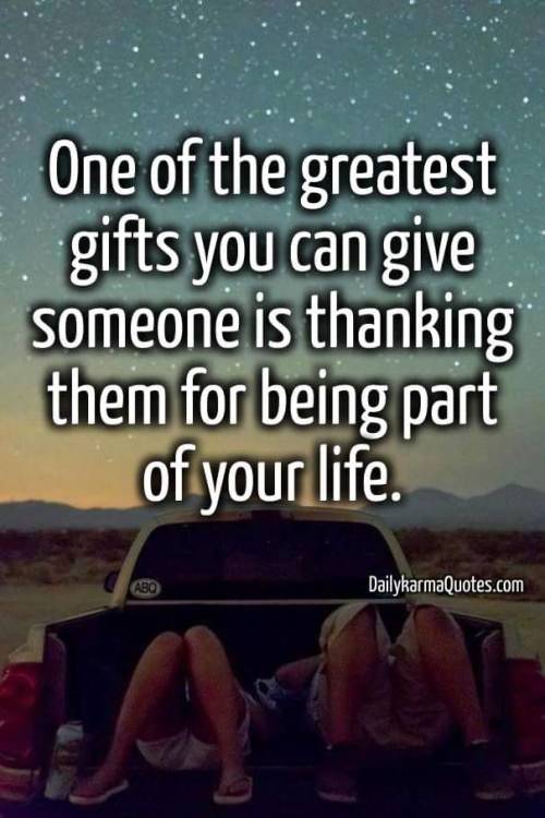 Yes my tumblr friends. … thank you for being a part of my life.