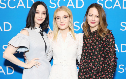 Emma, Skyler and Amy during SCAD aTVfest on February 8, 2019