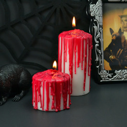 craftjunkie:  Bloody Candle {Tutorial} Found