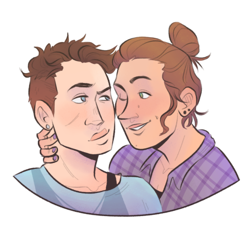 sealionsam:a commission of trans lesbians sastiel for @samwinchesterlesbian !!