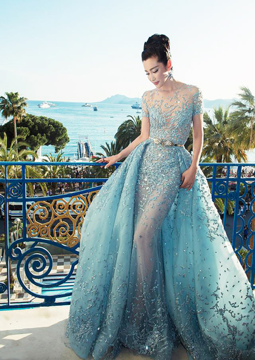 Li Bingbing in Zuhair Murad Couture at the 2015 Cannes Film Festival premiere for &ldquo;Sea of 