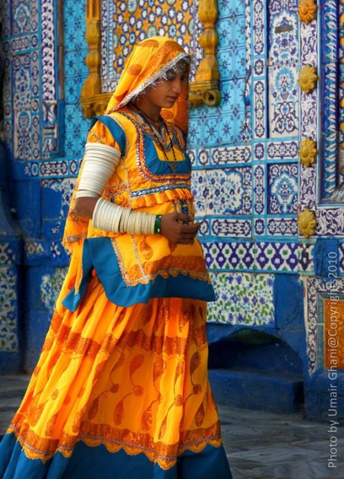 The brilliantly attired women of India