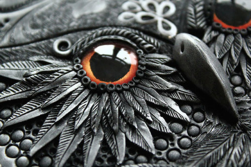 culturenlifestyle:  Handcrafted Fairytale Book Covers by Mandarin DuckJewelry designer Aniko Kolesnikova, best known as Mandarin Duck is recognized for her whimsical, sophisticated, ornate work featuring mystical and exotic creatures, such as owls