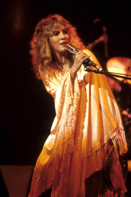 Stevie Nicks in Oakland on her first solo tour, December 1981, by Clayton Call, via elle.“I ha