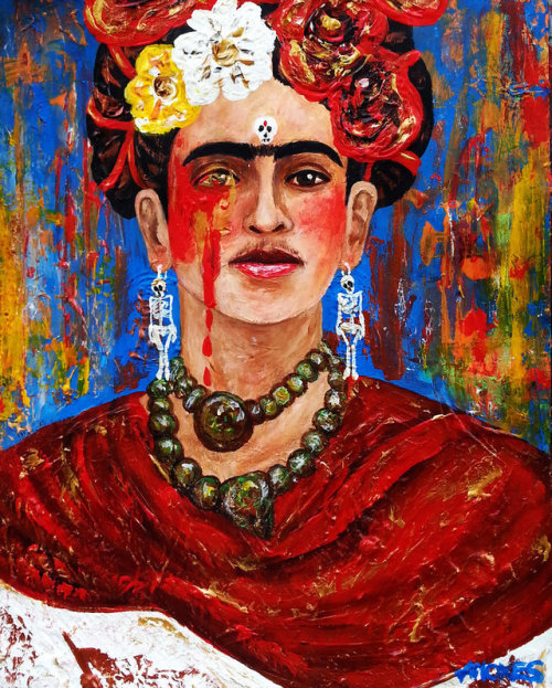 amoxes: Frida KahloAcrylics,paper 11x14