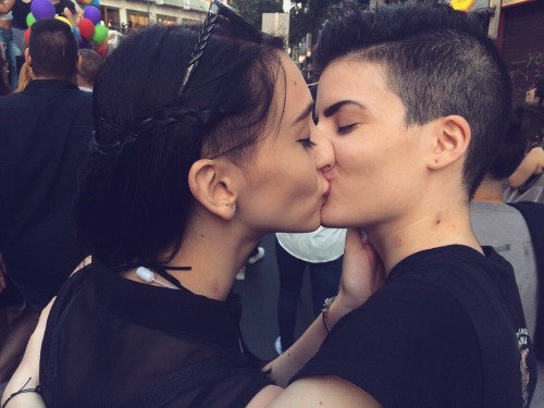 icomefromsalem: beasgayasyouwant: Athens pride with the one and only i love you more and more everyd