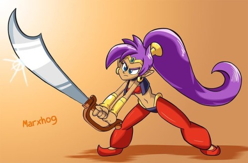 “Risky, Magisword!” #mightymagiswords #vambrewarrior #shantae #riskyboots #scimitar #way