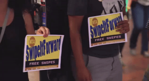 saturnineaqua:  fullten:  the-movemnt:  This genius campaign is giving out free subway rides to stop police from arresting poor people of color follow @the-movemnt  This is so beautiful   they legit arrest people for asking for /giving them. 