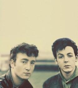 bewaremylove:  georgeisfuckinawesome:  6 July 1958,Woolton First meeting of John and Paul. ♥  It’s 1957  