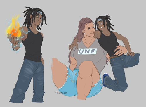 hubedihubbe:Cass and Oona in a superhero universe…? Super strength for Oona ofc, elemental control f