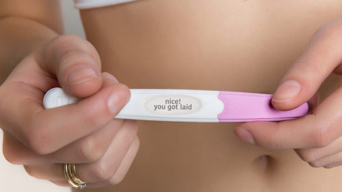 clickholeofficial:Finally! A Pregnancy Test That Congratulates You For Having Sex Before Showing You
