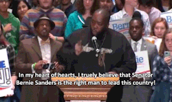 northgang:  [x] Killer Mike introducing Bernie Sanders at a rally in Atlanta, Georgia 