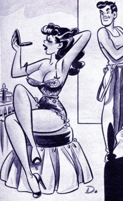 chiquitaboomboom:  Dan De Carlo - Pin Up Artwork 