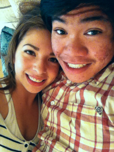 ontheebrightsideoflifee: Dear anon(: Do you see that guy next to me? He has made me the happiest I h