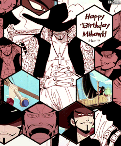 kaizokuz:  9th March- Happy Birthday Dracule Mihawk!