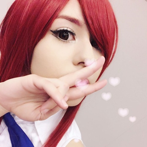 An old #erzascarlet selfie that I never uploaded! I wanna cosplay #fairytail again, who should I do 