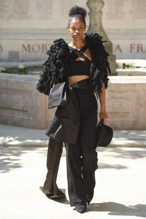 AALIYAH HYDES in Sonia RykielFALL 2018 COUTURE