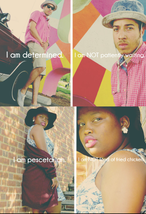 kushingtonthechief:  milikkashad:  This project ‘Can I Just Be?’ is a project I’ve been working hard on for the past few weeks. It’s 2015 and African-American youth are still being stereotyped and grouped together. So I went out, got out different