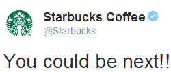 foxdear:  starbucks im feeling vaguely threatened here 