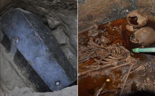 That Massive Black Sarcophagus Was Opened. Here's What's Inside.