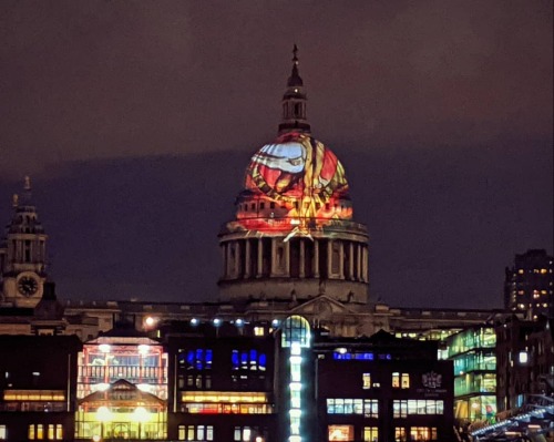 William Blake’s Ancient of Days illuminating St Paul’s cathedral - it’s worth gett