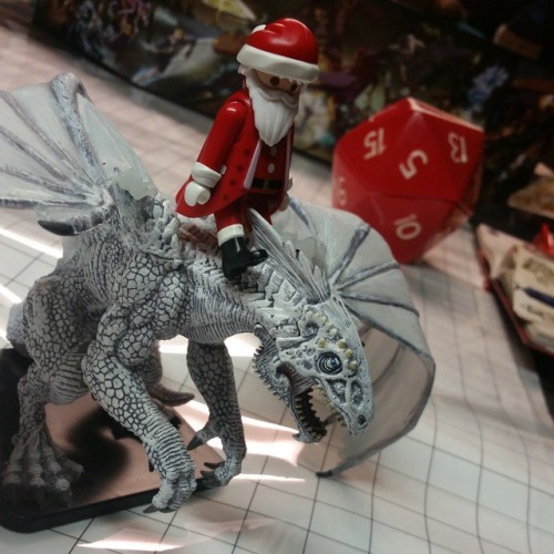 No more Mr.Nice Santa! #Santa #white_dragon #dragons