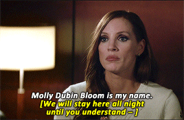 whatelsecanwedonow:It’snot their names I’m protecting Charlie, it’s mine.Molly’s Game (2017) dir. Aa