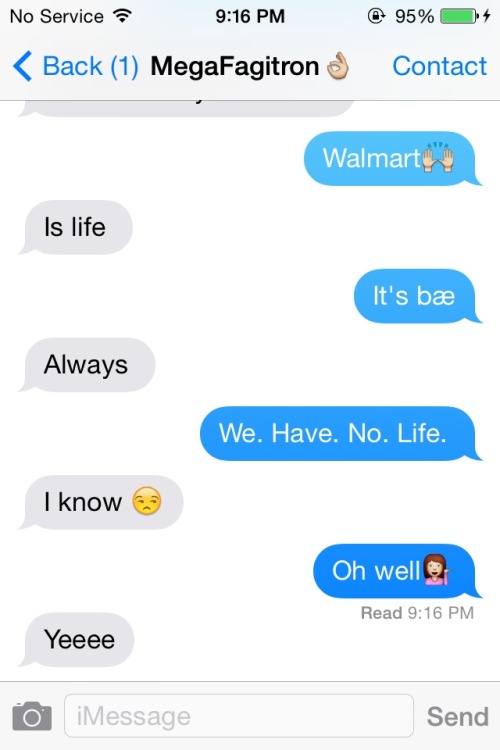 Well guys, it has come to this. Jade and I talk bout walmart being the bæ. This is the peek of