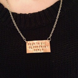 flowersinmymouth:  hey national friends!!  I started working with metal and making jewelry etc etc and I got a lot of requests from friends to make them things and national lyrics make awesome necklaces. I have an etsy shop already and I already sell