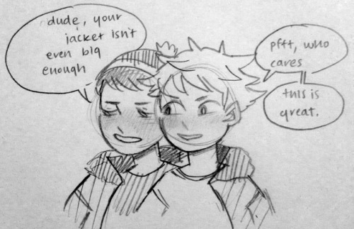 they ended up being really cold so they stole cartmans jacket