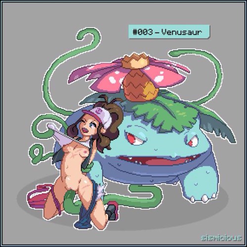 pokephillicperson:  #3 Venusaur  ( I APOLOGIZE FOR THE AWFUL PICS! Venusaur didn’t have much variety at all, not to mention I personally think it’s a pretty ugly Pokemon. ;^; Sorry if you’re into Venusaur.)  UP NEXT: Charmander 