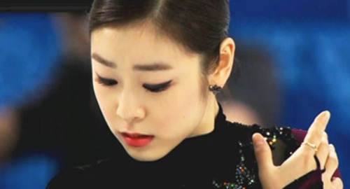 Yuna’s silver rosary ring that she changed from her usual gold at the Vancouver Olympics in 2010. Sh