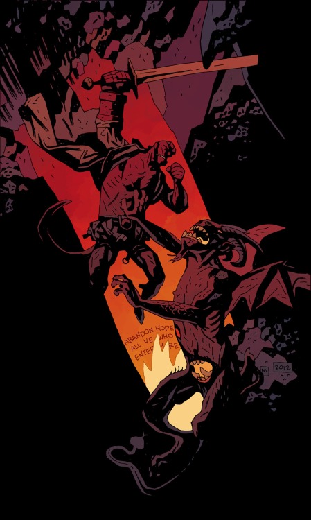 HELLBOY IN HELL by MIKE MIGNOLA “If you are going through hell, keep going.”    ― Winston S. Churchi