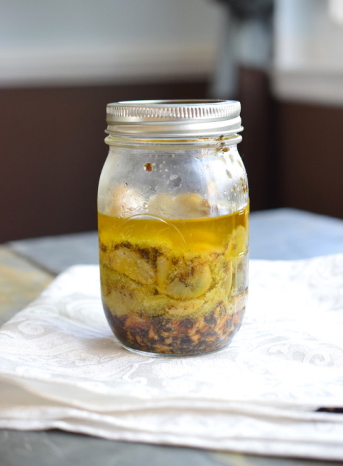 This garlic confit is easy to make, and is a healthy, delicious addition to all of your savory dishe