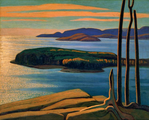 igormaglica:Lawren Harris (1885-1970), Afternoon Sun, North Shore, Lake Superior, 1924.oil on canvas
