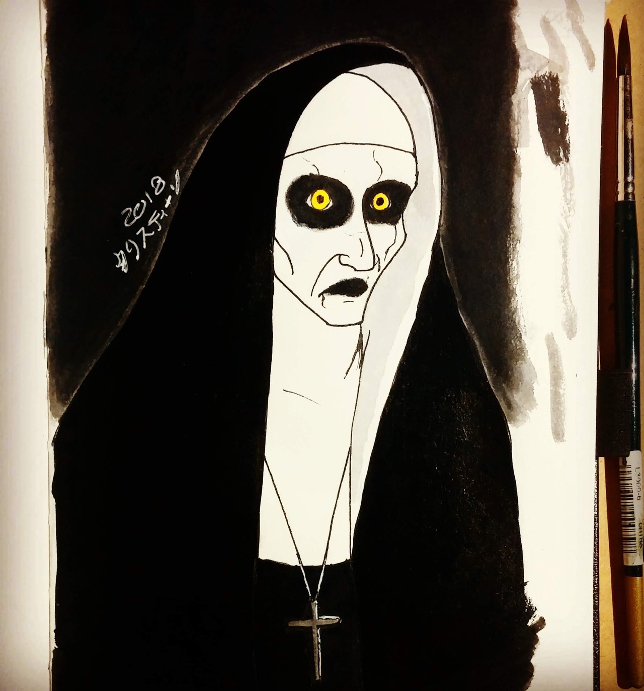Art Blog of Miss Christine — Inktober Chapter 11: Valak the Nun Saw the...