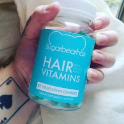 Here goes. #sugarhairbear #hairvitamins #vegetarian #gummy #hairofinstagram