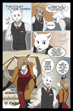 yiffcomicsblog: Yiff comic “The Valet and The Vixen” part 1 by Meesh 