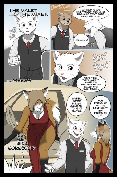 yiffcomicsblog:  Yiff comic“The Valet and The Vixen” part 1 by Meesh