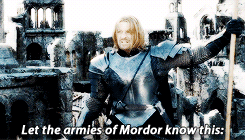 Porn Pics lotrdaily:  Boromir’s battle speech in
