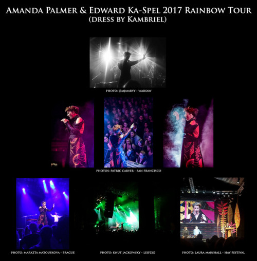 Wonderful photos from the “I Can Spin a Rainbow” tour with Amanda Palmer, Patrick Q. Wri