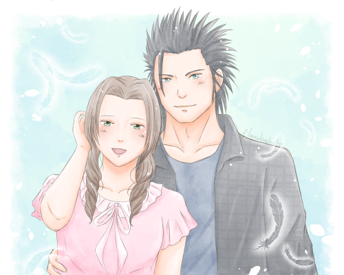 HAPPY BIRTHDAY AERITH!Art trade with a friend on IGHhhhhh looks like they are smiling at us from the