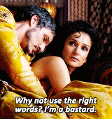 rubyredwisp:As they were crossing the yard, Prince Oberyn of Dorne fell in beside them, his black-ha