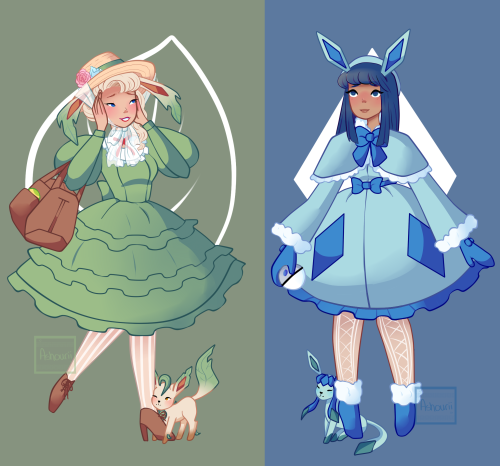 Part 4 of my Lolita Fashion x Eeveeloution series! Ok so Leafeon’s dress is inspired by a Taobao dre