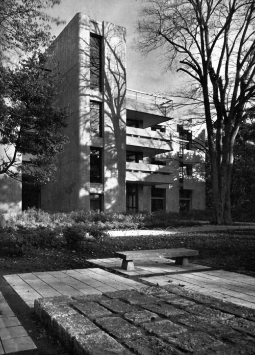 Gakushuin University Library, Mejiro, Tokyo, Japan, 1964(Kunio Maekawa & Associates)