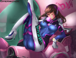 hnty003: #D.va D.va - ctrlz77のイラスト