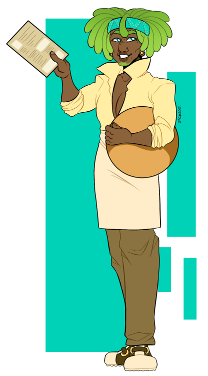 A handsome dude named Croft for another RP I’m doing! He and his VERY soft husband run a bakery/brea